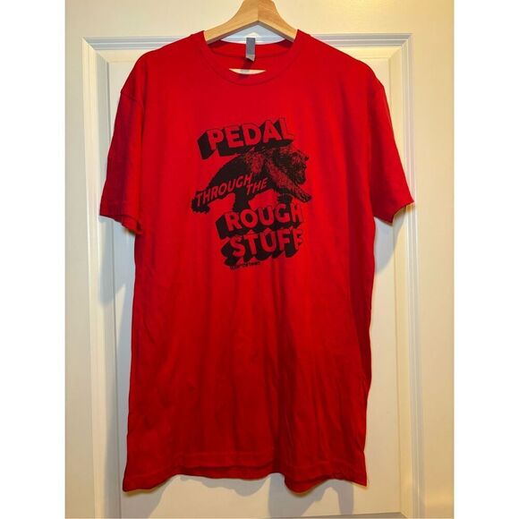 Pedal Through the rough stuff T-shirt size Large - Picture 1 of 2